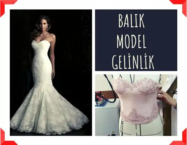 Balık Model Gelinlik Modelleri